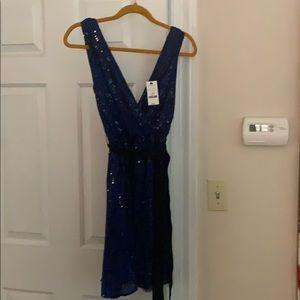 Royal blue party dress